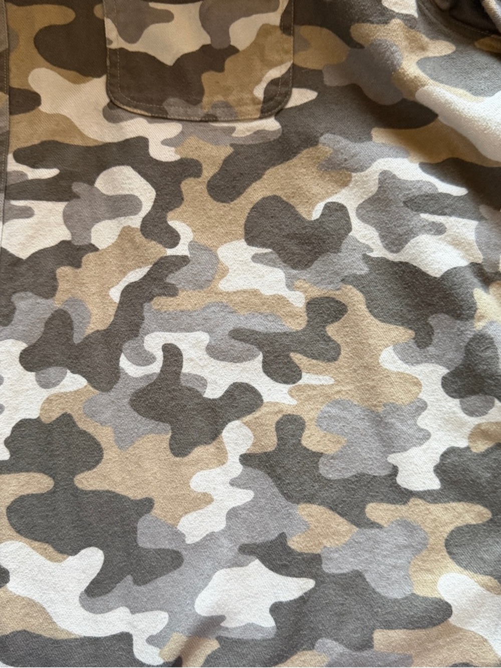 4XT Roundtree & Yorke Camo Long Sleeve Button Up Overshirt Lightweight Jacket - Picture 6 of 8